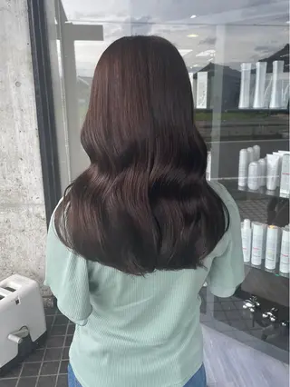 ロング カラー マキノ キョウカのヘアスタイル