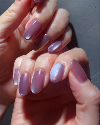 ネイル Rika🌼 シンプル•マグネットのネイルデザイン