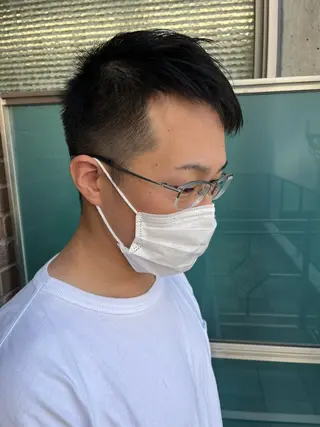 ショート カラー パーマ ヘアアレンジ メンズ キッズ ネイル マツエク・マツパ アイブロウ 久木原 ゆりのヘアスタイル