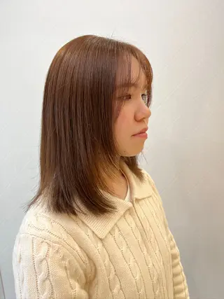 セミロング 縮毛矯正/ 似合わせ/古津遼平のヘアスタイル
