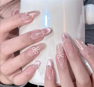 ネイル By moonネイル 🌷ワンホン/韓国風のネイルデザイン