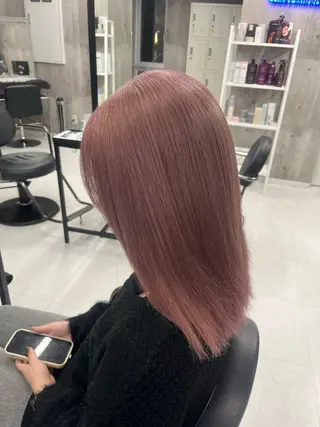 セミロング カラー メンズ ☁️かずき☁️青.紫 推し活カラー💫のヘアスタイル