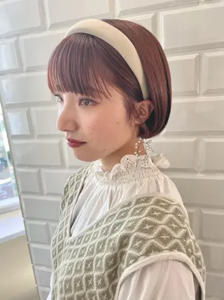 ショート クロスパーマ松永裕久 似合わせカットのヘアスタイル