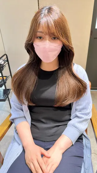 ロング 平尾 樹里のヘアスタイル