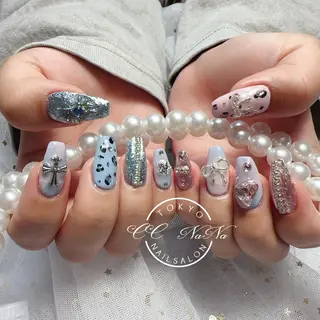 ネイル CC  NaNa ワンホンネイル🌙Nのネイルデザイン