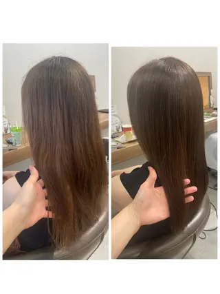ロング カラー やまこし 美裕樹のヘアスタイル