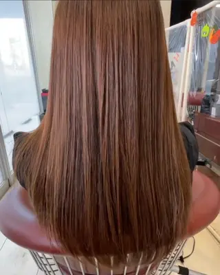 セミロング カラー パーマ メンズ キッズ ルキ🌈ブリーチカラ ー&メンズパーマ🦄のヘアスタイル