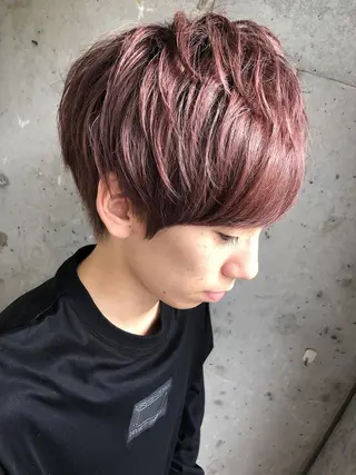 ショート カラー メンズ シールエクステ 🪽CHIAKIのヘアスタイル