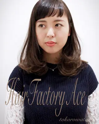 ミディアム 所渉/韓国レイヤー /ウルフカットのヘアスタイル