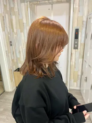 ミディアム カラー 【メンズ特化】ニュア ンスパーマ/RIKUのヘアスタイル