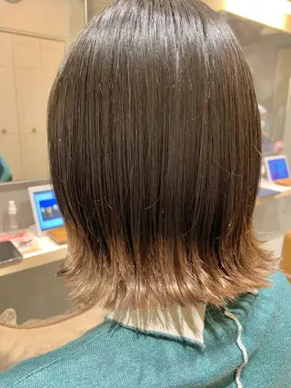 ショート カラー 縮毛矯正×艶カラー /中村勇太のヘアスタイル