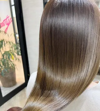 セミロング カラー ヘアアレンジ aloha hibinoのマツエク・マツパデザイン