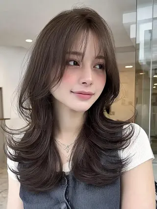 セミロング 🎀透明感カラー/ yuka🎀のヘアスタイル