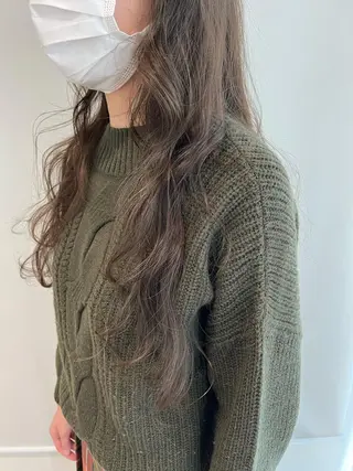 ロング カラー パーマ 加藤 綾華のヘアスタイル