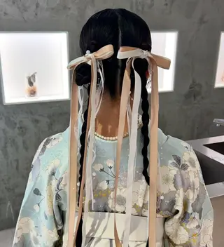 ヘアアレンジ 🦋Misaki🦋 メンズパーマ/着付けのヘアスタイル