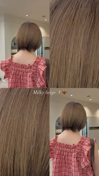 ショート カラー 日吉 里緒のヘアスタイル