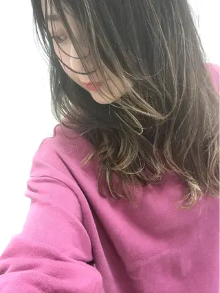 ロング カラー ママ美容師 ＊ヒマワリのヘアスタイル