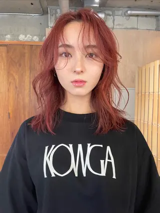 ミディアム 森田 博樹のヘアスタイル