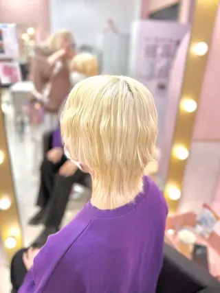ミディアム カラー 甘ふわgirly🎀 ハイトーン🤍Ramのヘアスタイル