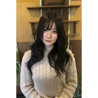 ロング カラー ハイトーン/ ダブルカラー/透明感のヘアスタイル