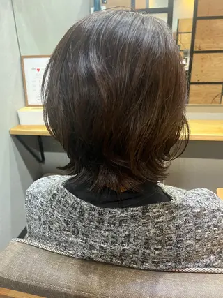ショート カラー パーマ ヘアアレンジ メンズ キッズ ネイル マツエク・マツパ アイブロウ 久木原 ゆりのヘアスタイル