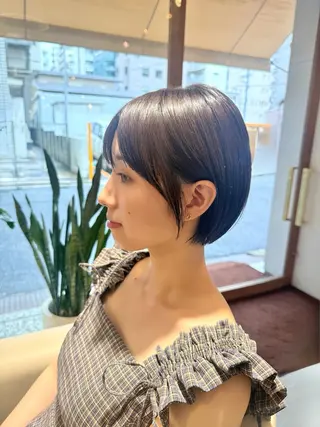 ショート カラー 安永 涼のヘアスタイル