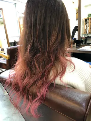 ロング カラー 【艶髪×韓国風】 毛流れ職人 RYOのヘアスタイル