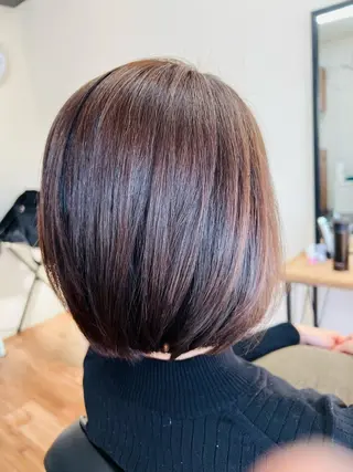 ミディアム 結城 秀史のヘアスタイル
