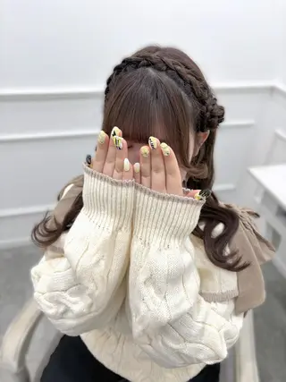 ヘアアレンジ ゆうひ🎀艶カラー/ ヘアメ/チョコカラーのヘアスタイル
