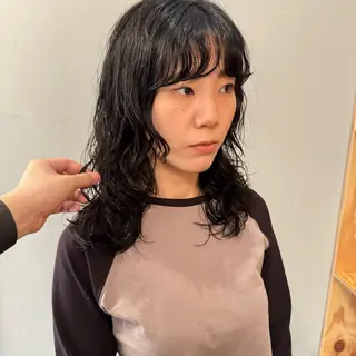 セミロング パーマ 🌿レイヤーボブ/パ ーマ🌿　木梨健太のヘアスタイル