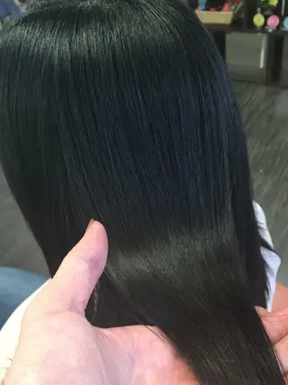 セミロング 野澤 朱里のヘアスタイル