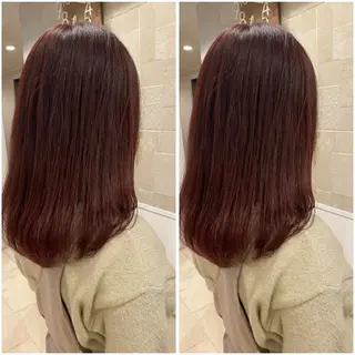 セミロング カラー 🌼二本柳 🌼のヘアスタイル