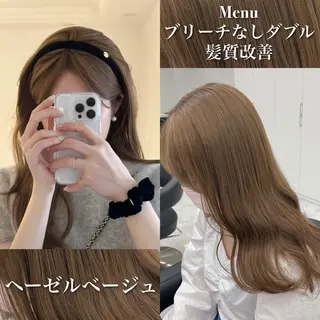 セミロング カラー ヘアアレンジ 💕トレンドうる艶髪 💕TUNE銀座のヘアスタイル