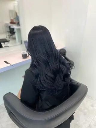 ロング カラー ヘアアレンジ レイヤー×透明感カラ ーHAYATOのヘアスタイル