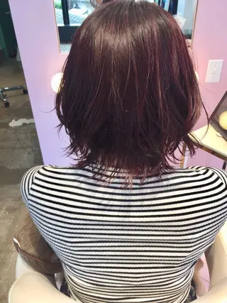 ミディアム 所渉/韓国レイヤー /ウルフカットのヘアスタイル