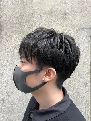 ショート パーマ メンズ 🏆メンズヘア特化 🥇代表りんぺーのヘアスタイル