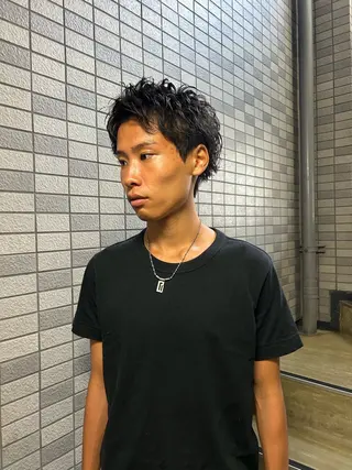 ショート パーマ メンズ 💈メンズ短髪特化 ✂︎伊藤大輝💈のヘアスタイル