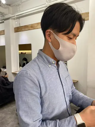 ショート メンズ 森貴裕/ベージュ/ パーマ/オリーブのヘアスタイル