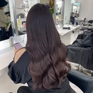 セミロング カラー ヘアアレンジ 🫧モテる💗ダメー ジレスハイトーン🫧のヘアスタイル