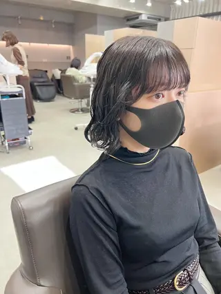 ショート パーマ ボブパーマコテ巻き風 パーマNo1深江秀平のヘアスタイル