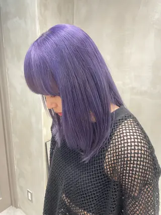 ロング カラー カノン/透明感カラー /酸性ストレートのヘアスタイル
