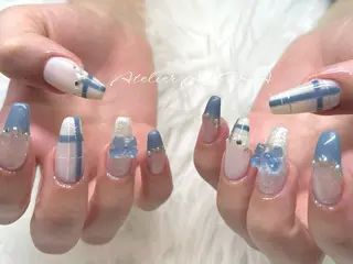 セミロング アトリエAIHA★ フィルイン推奨サロンのネイルデザイン
