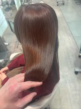 セミロング ブリーチ/髪質改善 NYNY大久保のヘアスタイル
