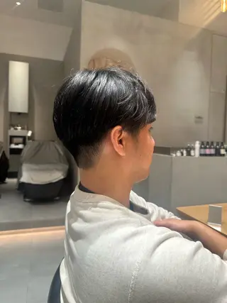 メンズ ミオ💎透ける暗髪 ショートカットのヘアスタイル