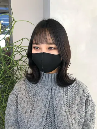 ミディアム ❤︎︎韓国ヘア❤︎︎ 𝑺𝒉𝒊𝒉𝒐のヘアスタイル