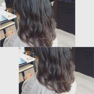 ロング カラー 金子 富士のヘアスタイル