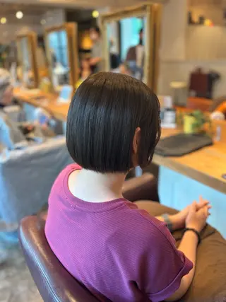 ショート カラー 髪質改善カラー ベージュ🤎YUMEのヘアスタイル
