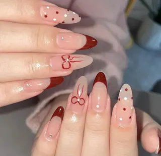 ネイル By moonネイル 🌷ワンホン/韓国風のネイルデザイン