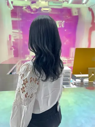 ロング カラー パーマ ヘアアレンジ メンズ 🤍透明感カラー🤍 似合わせ🤍AINEのヘアスタイル