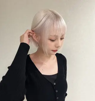ミディアム カラー box mico. mutsumiのヘアスタイル